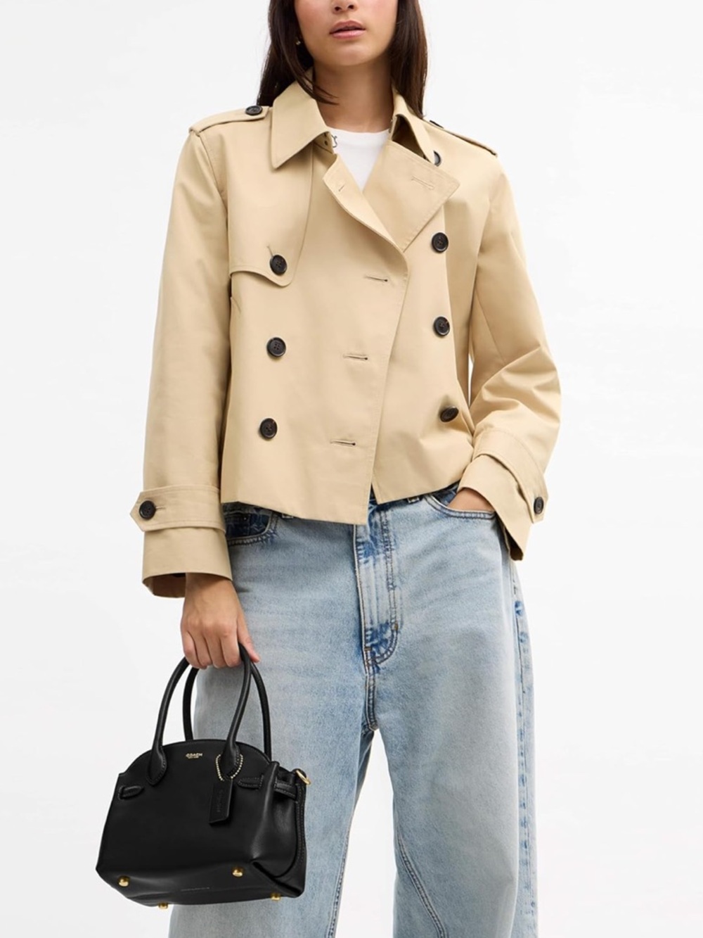 Coach Black Pebble Leather Soft Empire Carryall 21 - New - Picture 2 of 12